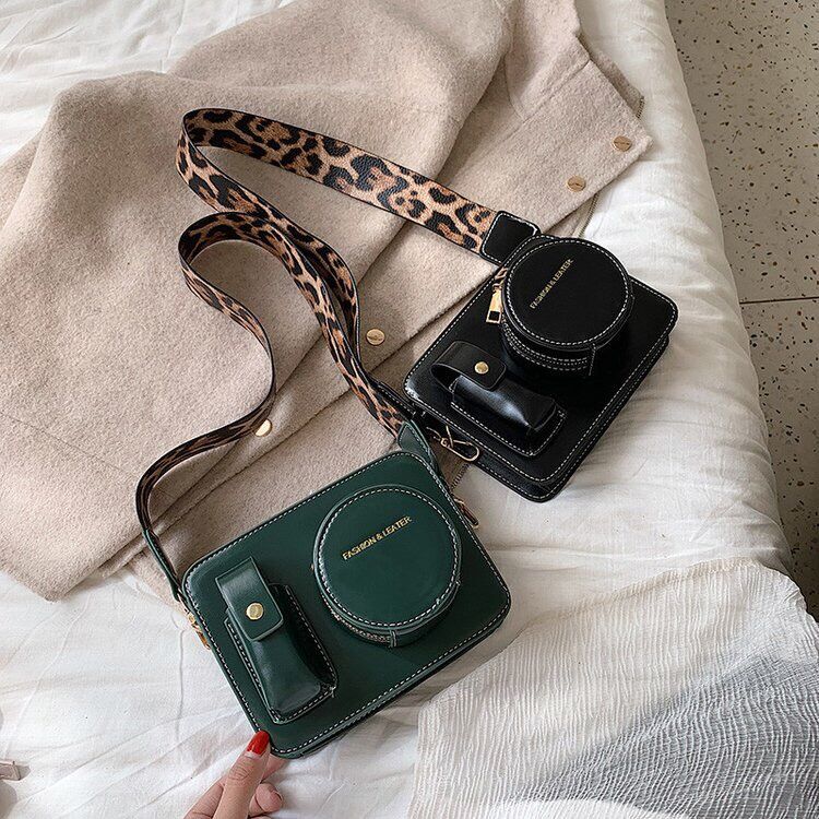 Women's PU Leather Crossbody Bag — Single Shoulder & Crossbody Convertible | Adjustable Strap