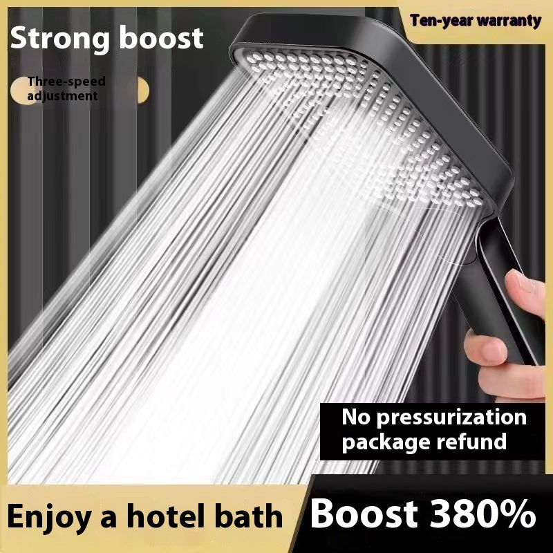 Square Thick Large Outlet Hole Shower Nozzle