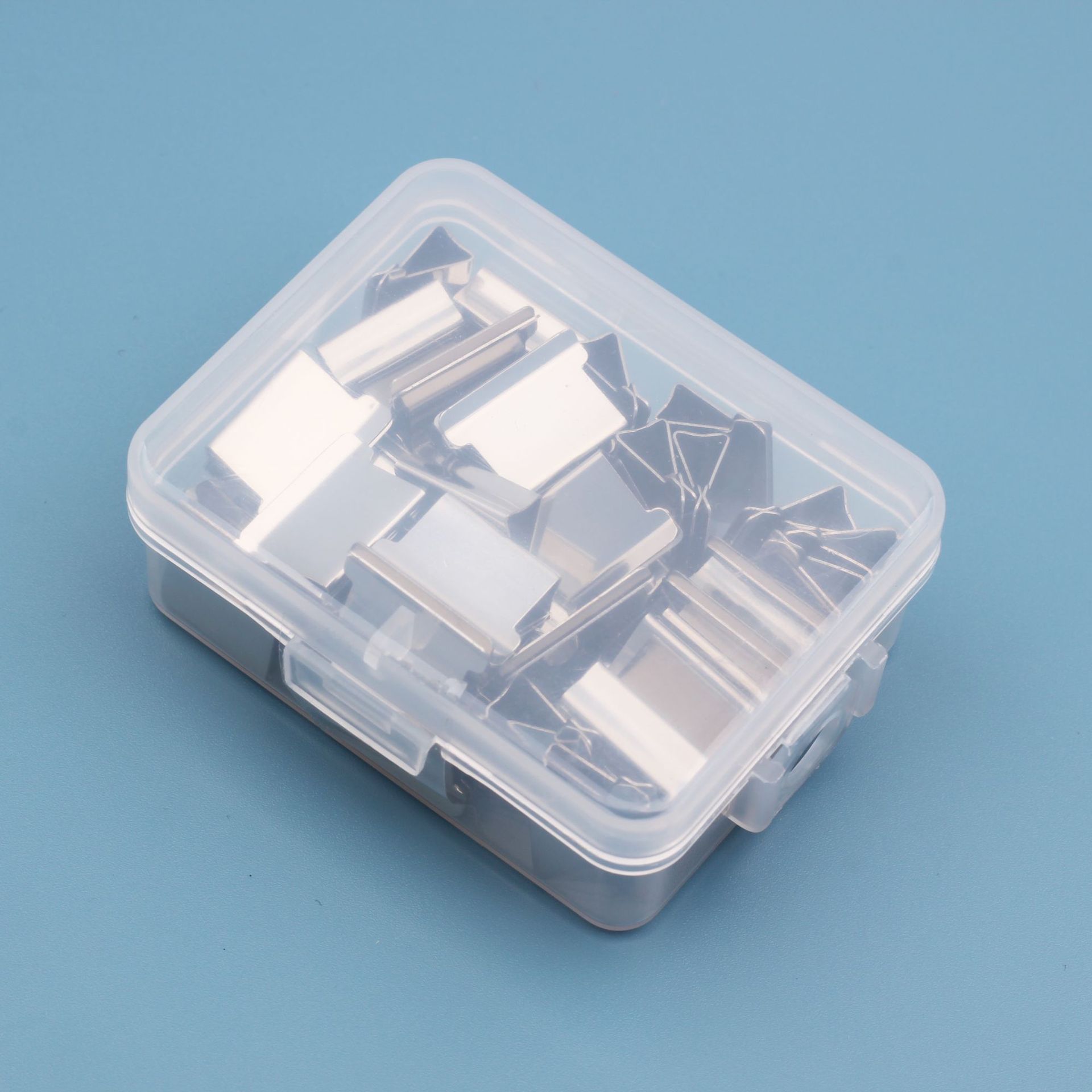 Heavy-Duty Transparent Stapler — 16mm Binding, Non-Slip Grip, Includes 50 Staples