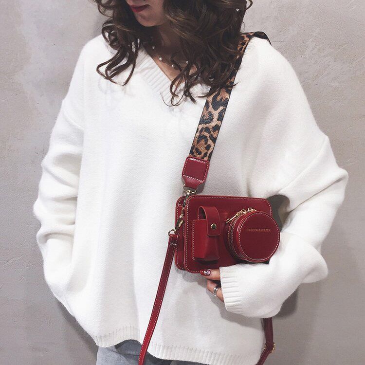 Women's PU Leather Crossbody Bag — Single Shoulder & Crossbody Convertible | Adjustable Strap
