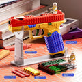 Assembled Building Blocks Children Throw Shell Toy Gun