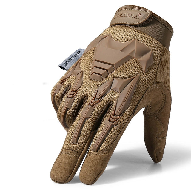 Tactical Full-Finger Gloves | Hard Knuckle Protection | Touchscreen Compatible | Airsoft, Hiking, Motorbike & Outdoor Work | S–XL