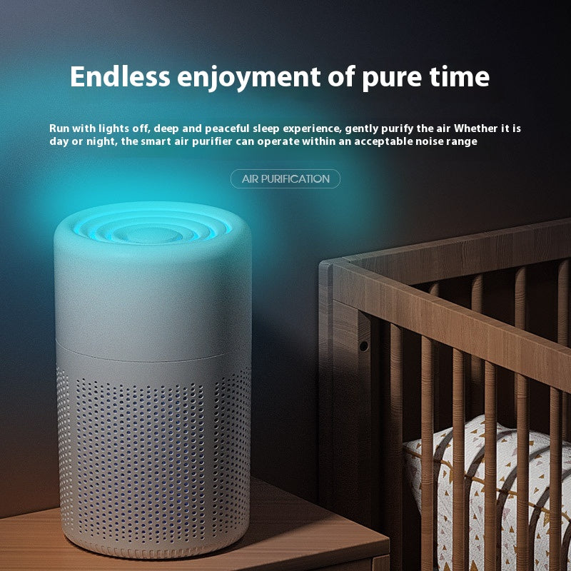 Desktop Air Purifier with HEPA Filter, Activated Carbon &amp; Aromatherapy | USB Powered | Up to 30㎡ | Nordic White