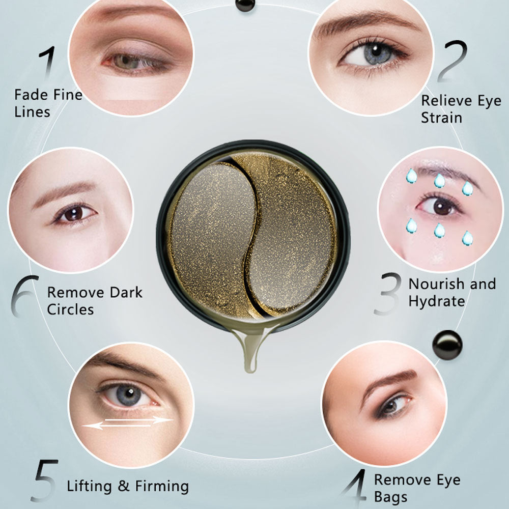 Hydrating Under Eye Gel Patches (60pcs) – Moisturising Eye Mask for Dark Circles & Puffiness | Eye Pads UK