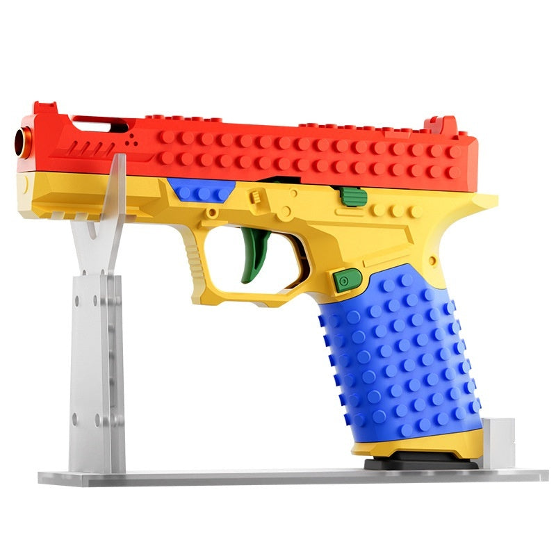 Assembled Building Blocks Children Throw Shell Toy Gun