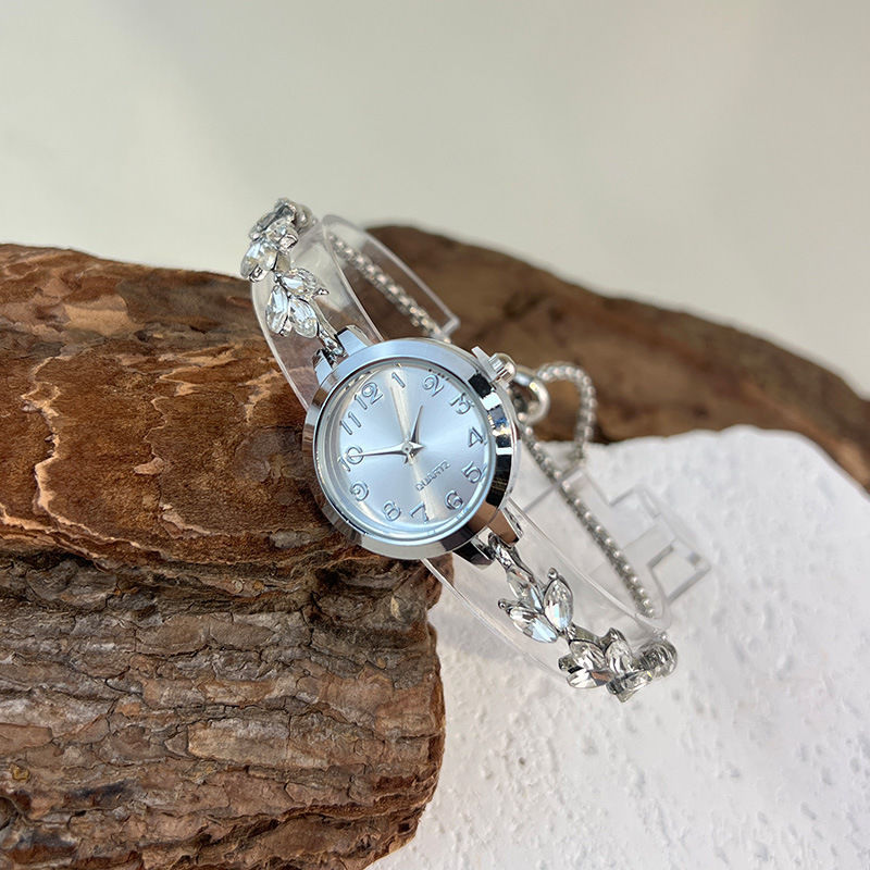 Vintage Fashion Niche Luxury Quartz Watch With Rhinestones