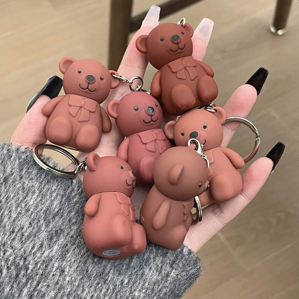 Cute Bear Keychain Lip Mud | Matte Lip Glaze | 8 Shades | Gift for Her