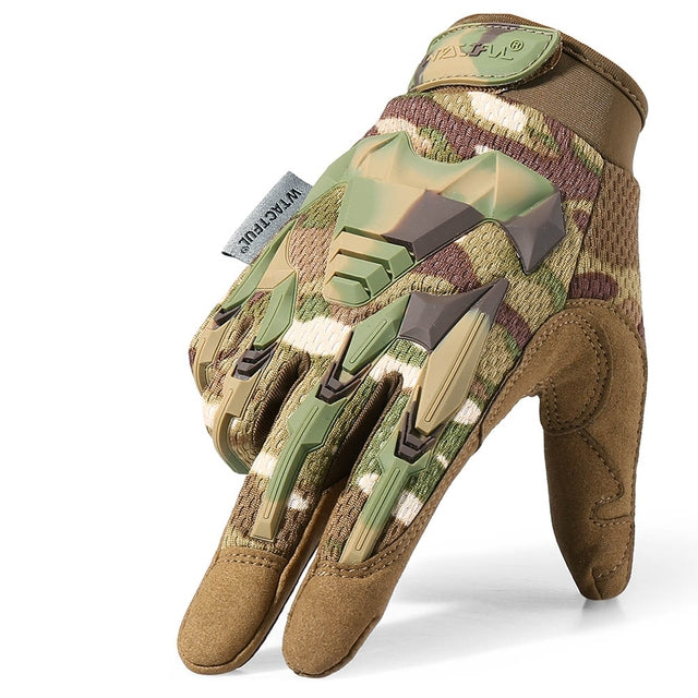 Tactical Full-Finger Gloves | Hard Knuckle Protection | Touchscreen Compatible | Airsoft, Hiking, Motorbike & Outdoor Work | S–XL